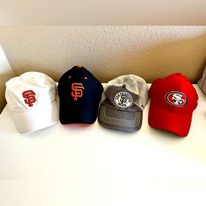 SAN FRANCISCO BASEBALL & FOOTBALL CAPS